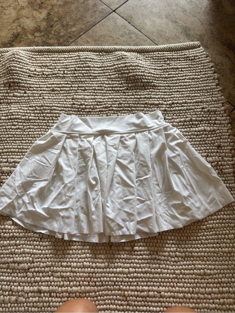 wild fable White Pleated Mini Skirt